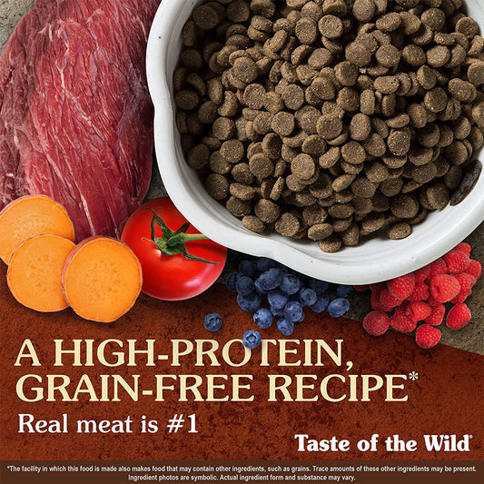 High protein grain free diet, real meat is the first ingredient.