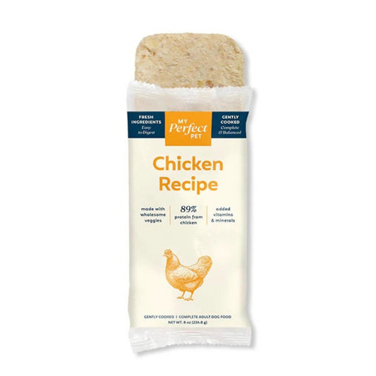 My Perfect Pet Chicken Recipe bar in its packaging