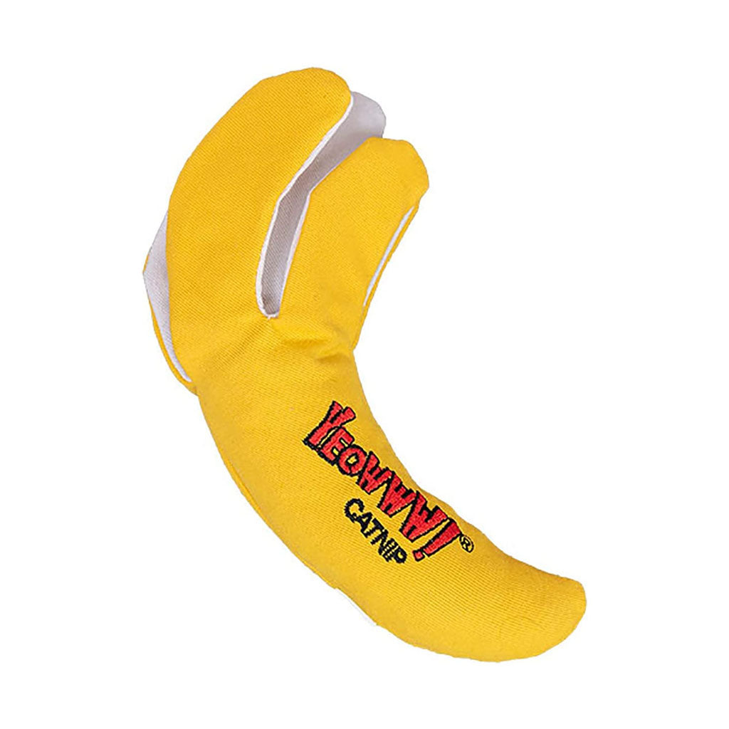 Catnip Peeled Banana Cat Toy side view