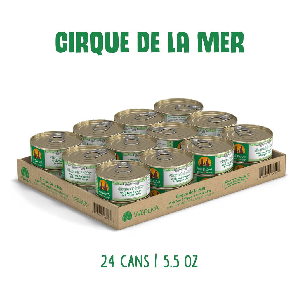 Cirque De La Mer with Tuna & Veggies in Pumpkin Soup Canned Food for Dogs case of 24 5.5 oz