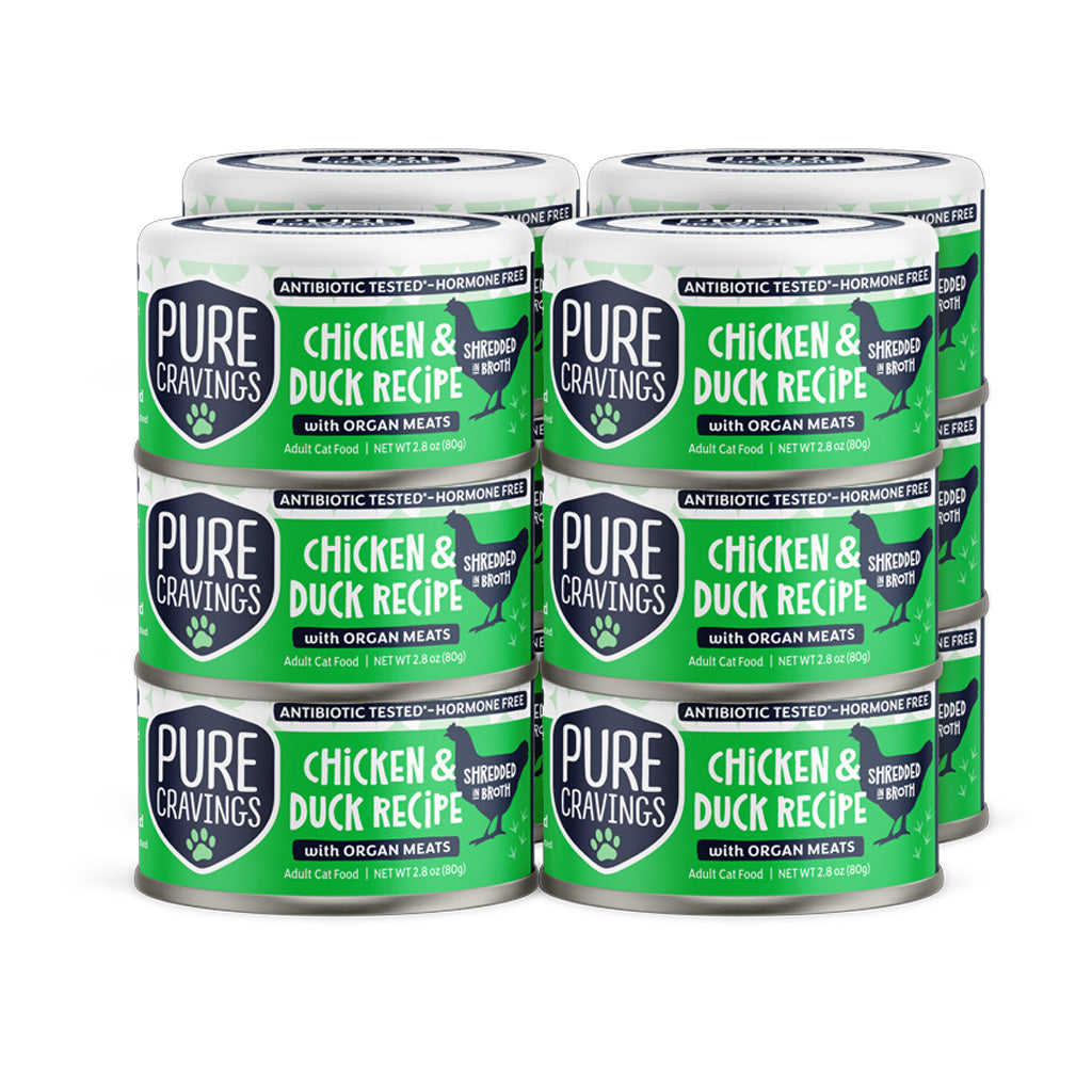 Chicken & Duck Recipe Shredded in Broth