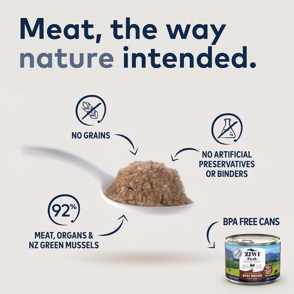 Meat the way nature intended.
No grains
No artificial preservatives.