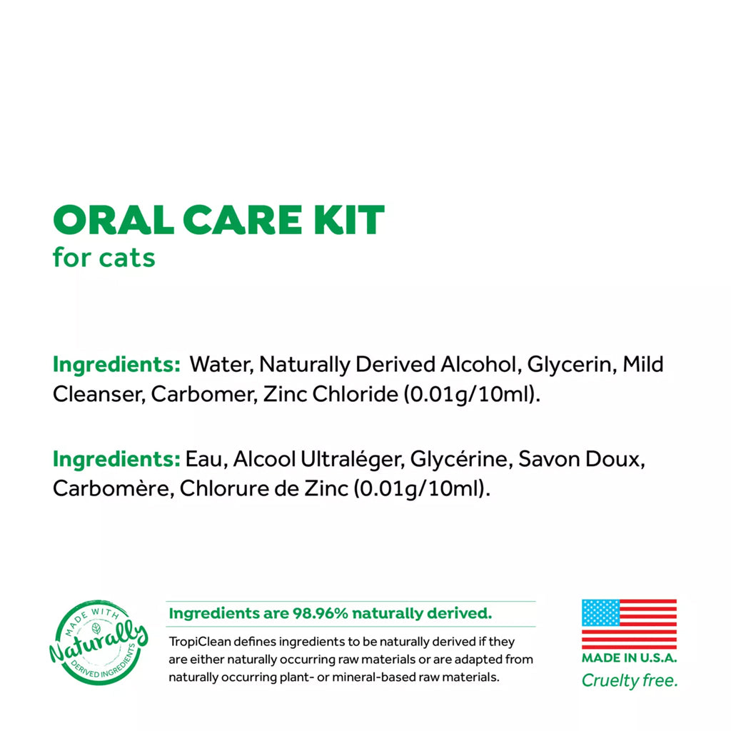 Fresh Breath Toothbrush Kit for Cats ingredients.