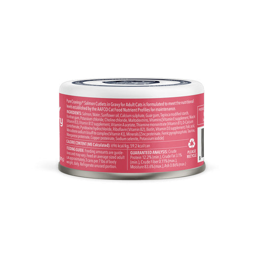 Wild Salmon for Cats Cutlets in Gravy