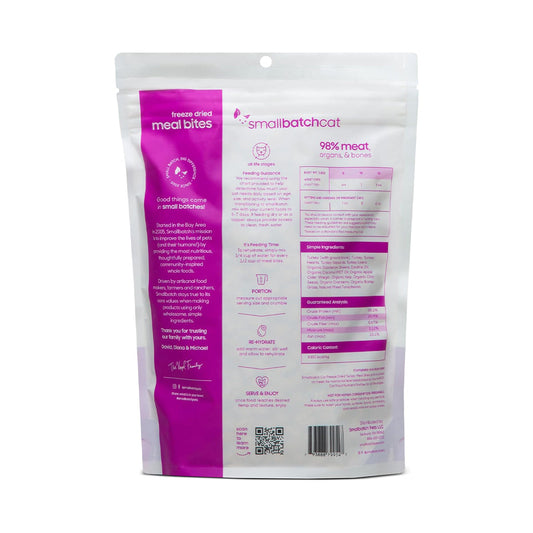 *Turkey Freeze-Dried Mealbites for Cats 10 oz