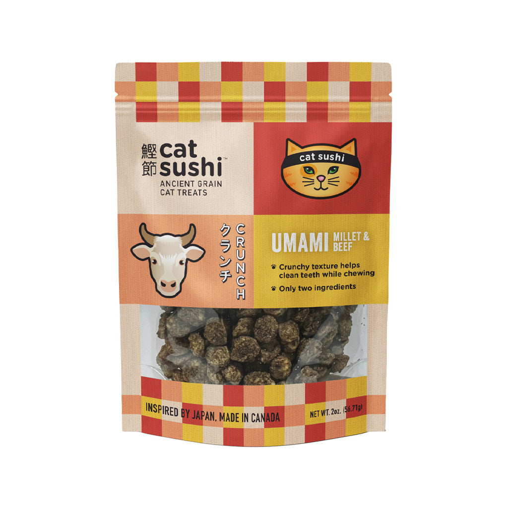 Cat Sushi Umami Millet & Beef Crunchy Cat Treats
