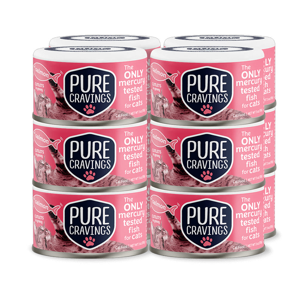 Wild Salmon for Cats Cutlets in Gravy case