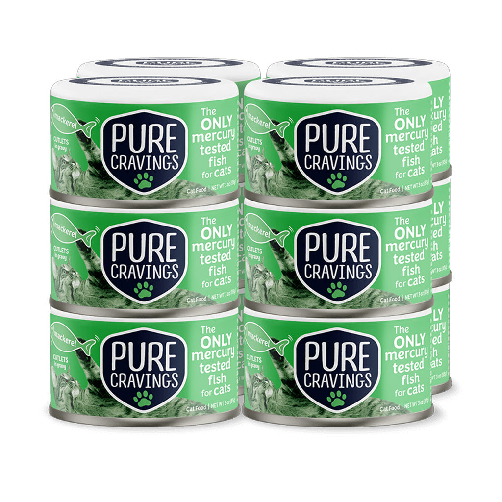 Wild Mackerel for Cats Cutlets in Gravy case