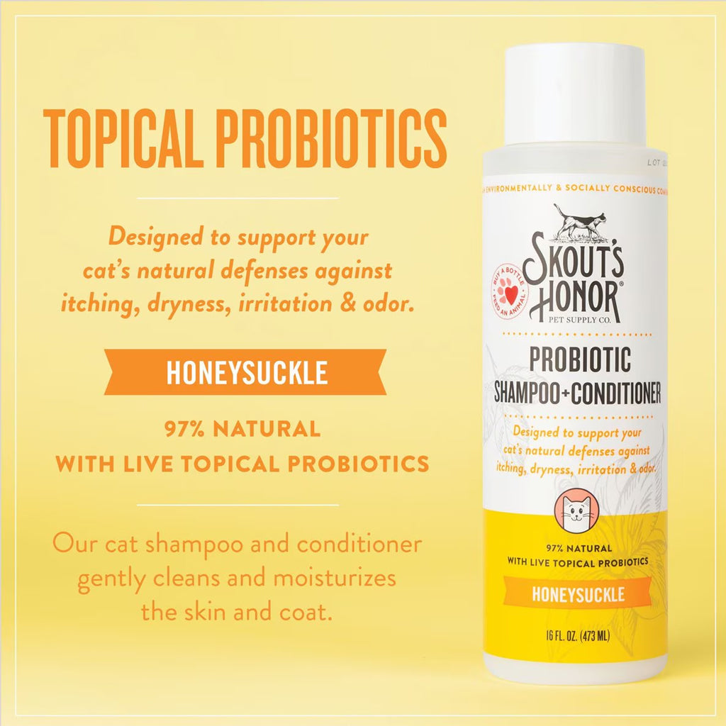 Topical probiotics designed to support cats natural defences.