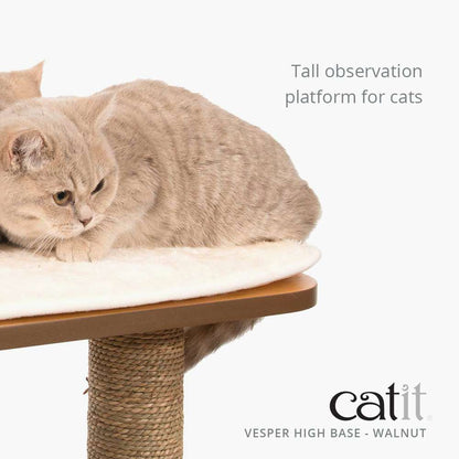 Catit Vesper High Base Walnut observation points.