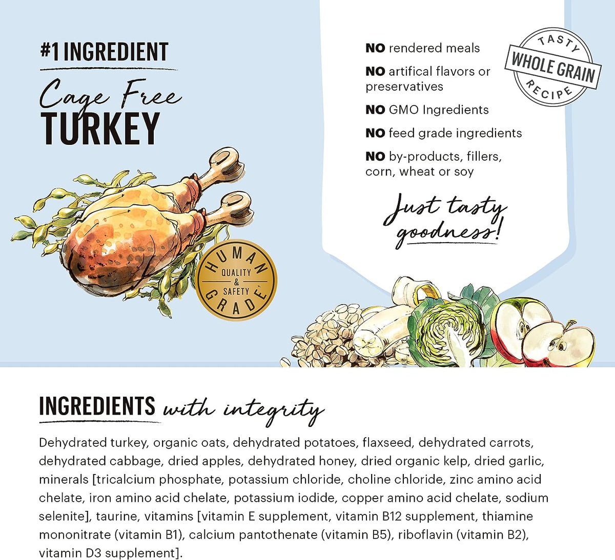 *Whole Grain Turkey Dehydrated Recipe for Dogs