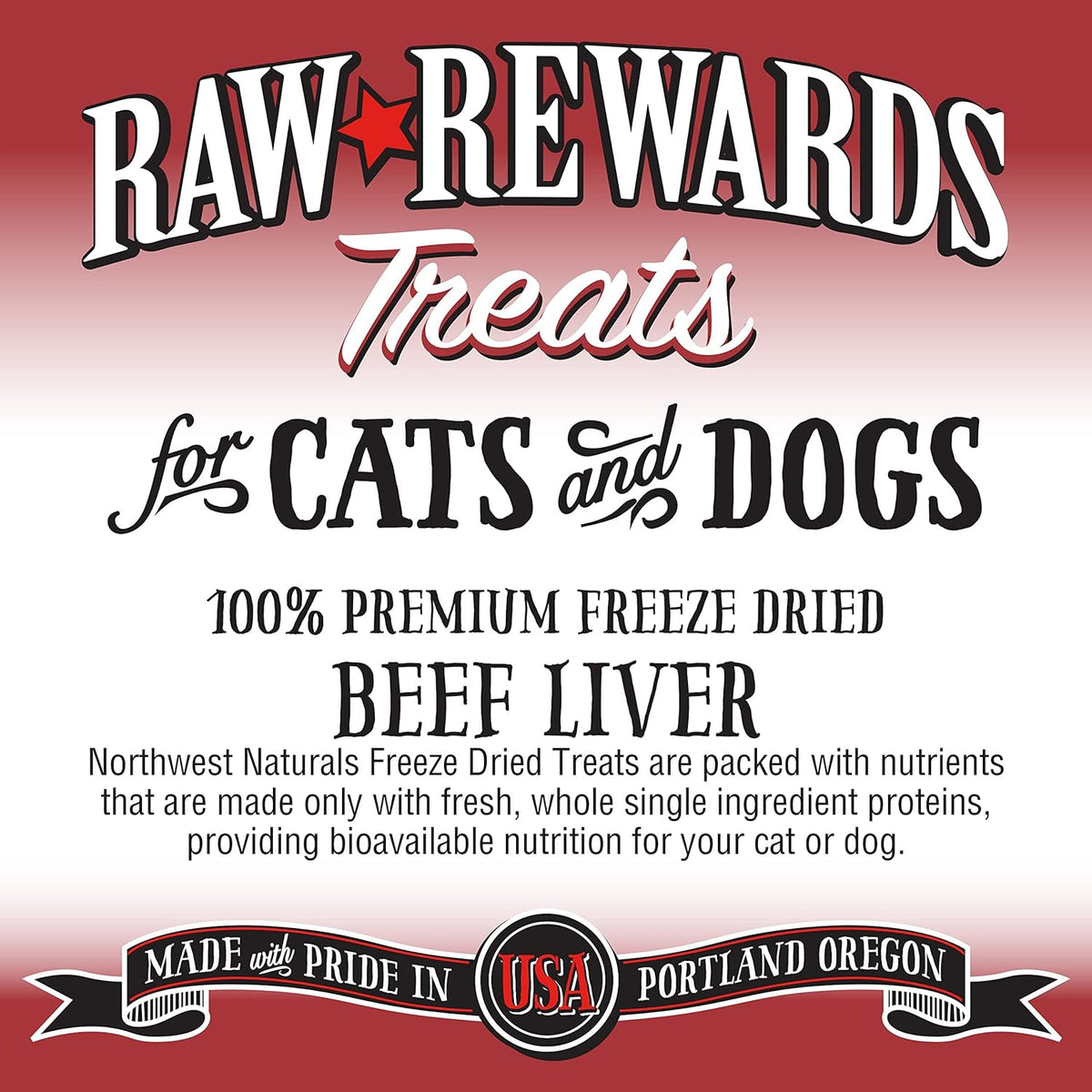 Premium freeze dried beef liver. Treats are packed with nutrients that are only made with fresh single ingredients. 