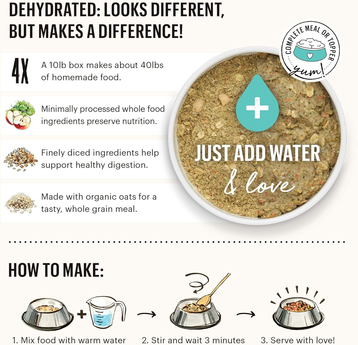 *Whole Grain Chicken Dehydrated Recipe for Dogs