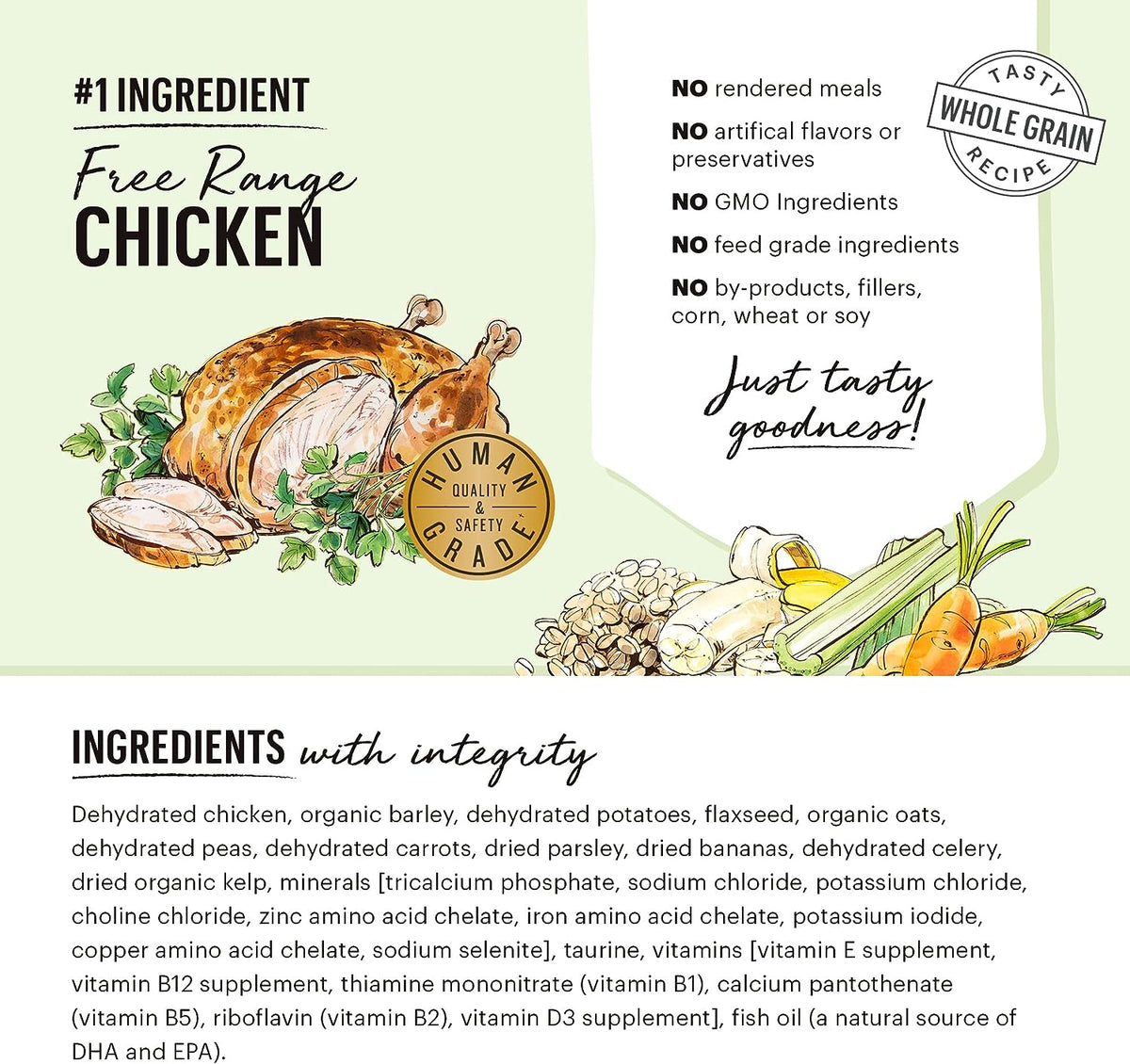 *Whole Grain Chicken Dehydrated Recipe for Dogs