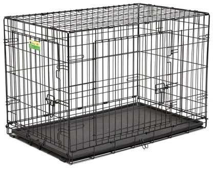 Double Door Folding Dog Crate
