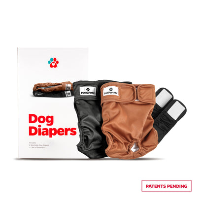 Dog Diapers + Extendrs®, Washable Dog Diapers