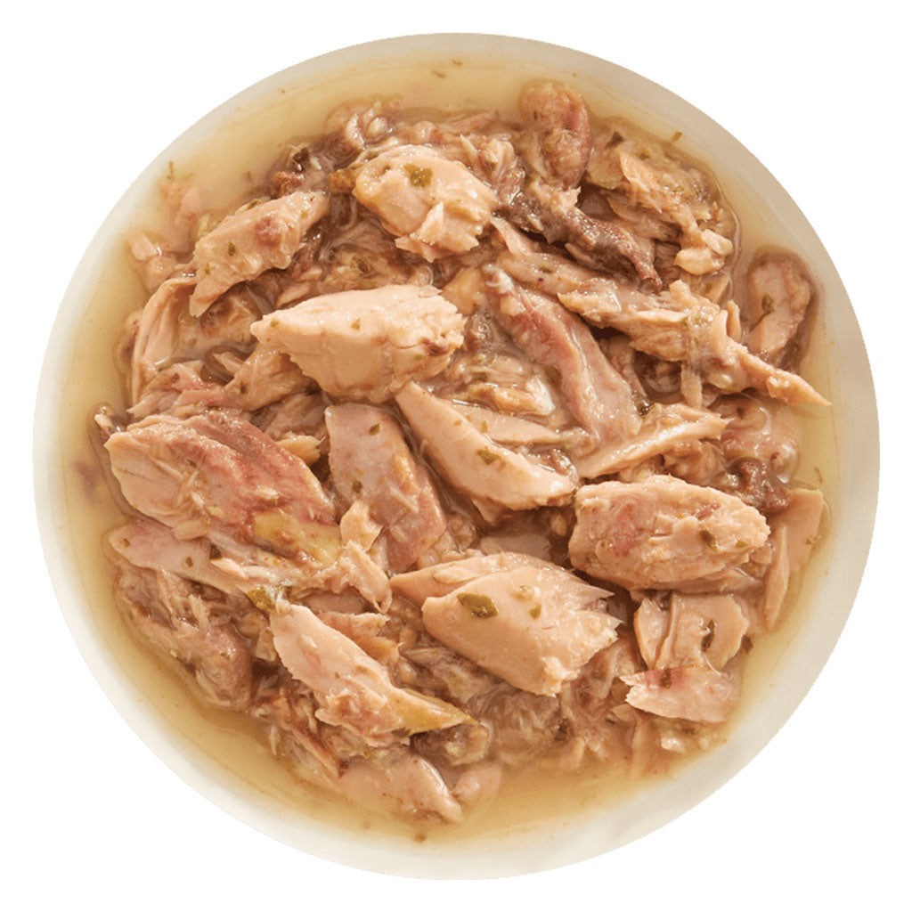 Aujou Aku Tuna & Salmon 2.46oz in bowl