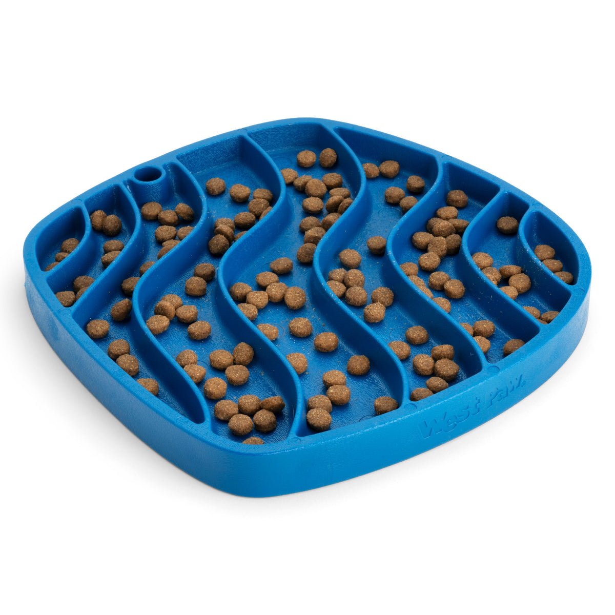 Feast Mat All-in-One Slow Feeder & Lick Mat filled with kibble 