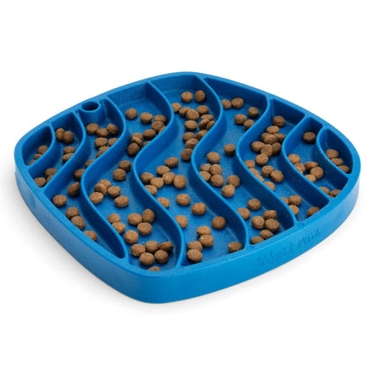 Feast Mat All-in-One Slow Feeder & Lick Mat filled with kibble 