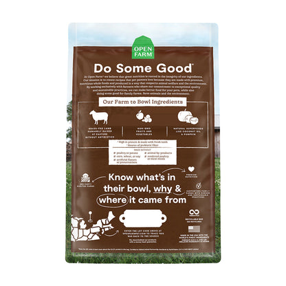 Pasture-Raised Lamb Grain-Free Cat Kibble back of bag