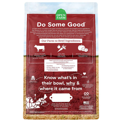 Grass-Fed Beef Recipe back of bag