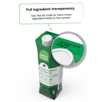 Open farm ingredient transparency.