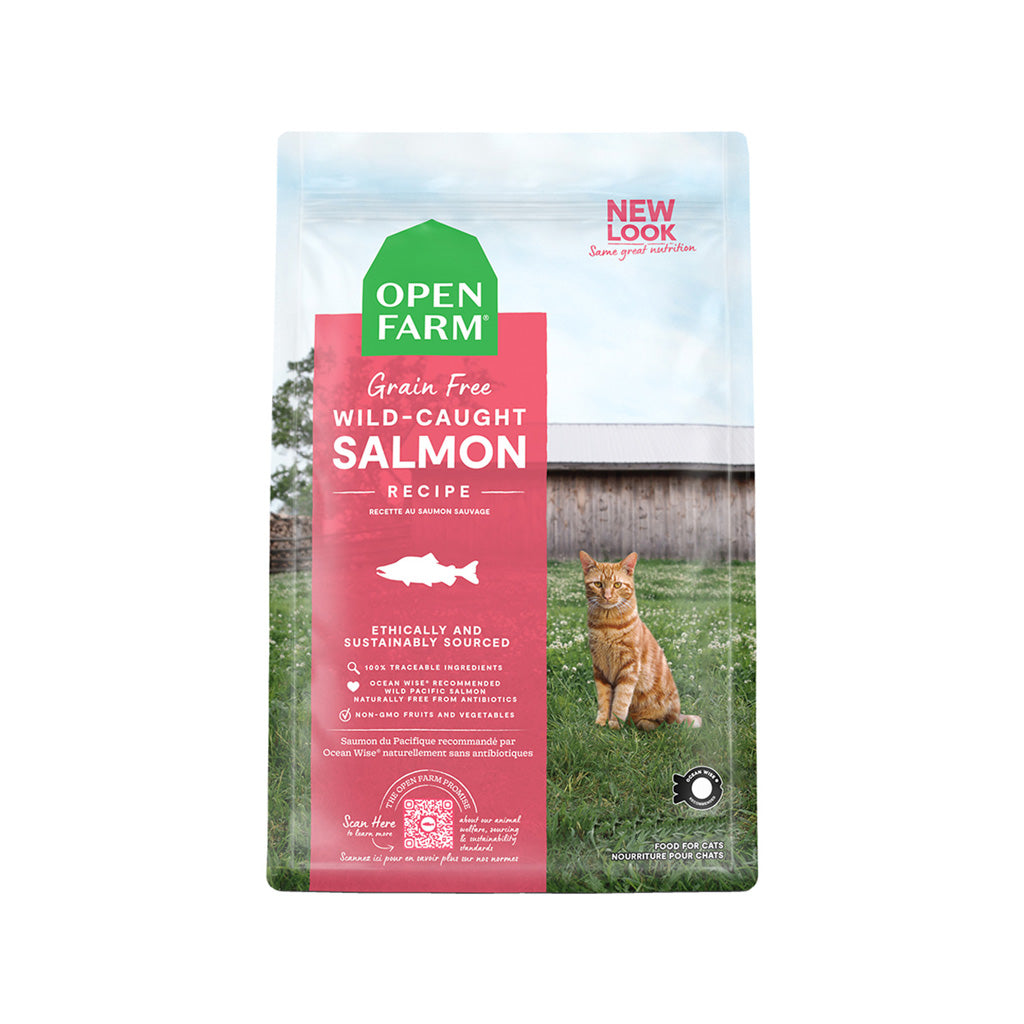 *Wild-Caught Salmon Grain-Free Cat Kibble