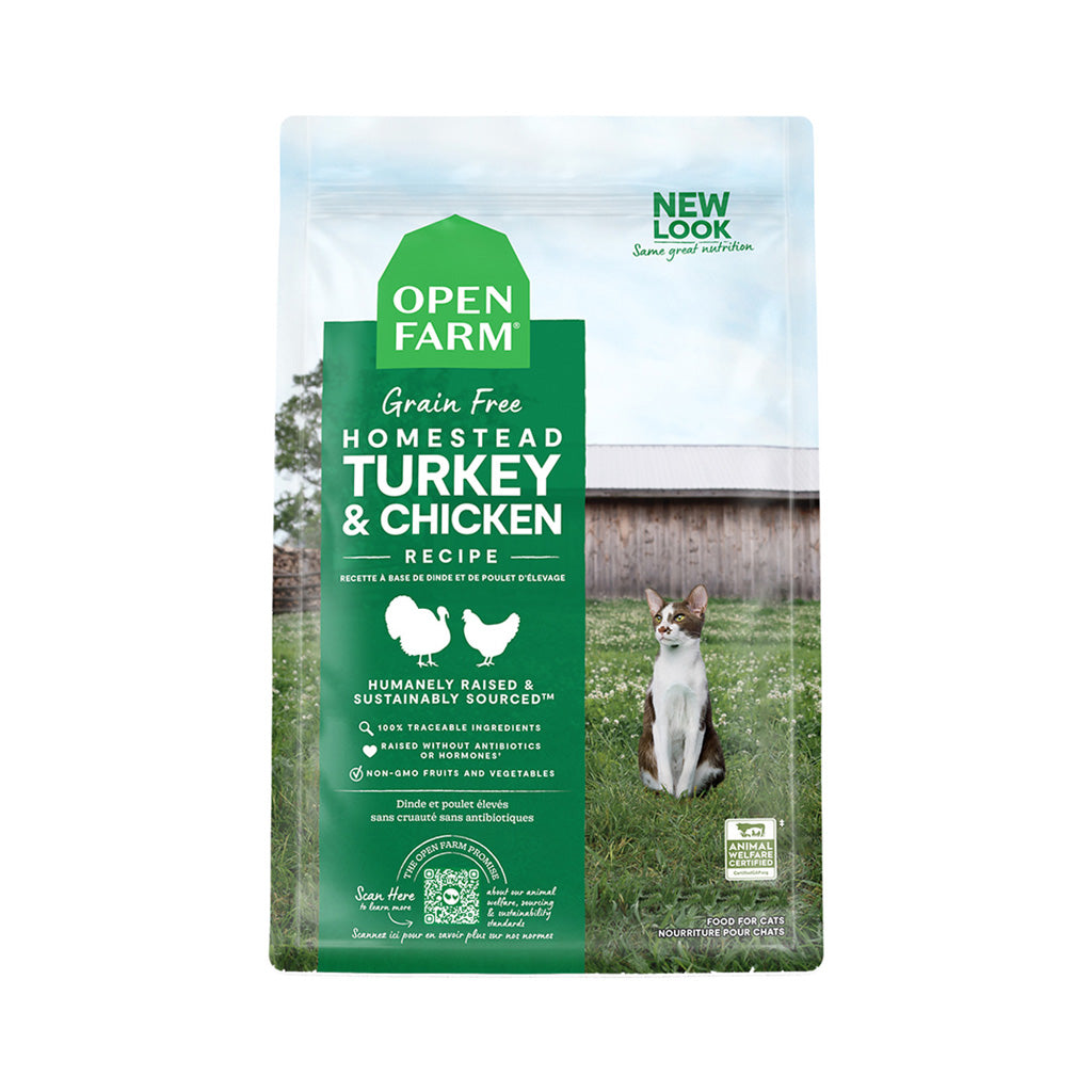 Homestead Turkey & Chicken Grain-Free Cat Kibble