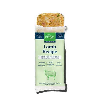 My Perfect Pet Controlled Phosphorous Lamb Recipe single bar in packaging