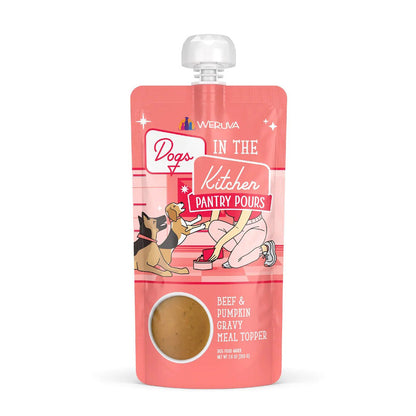 Weruva Dogs in the Kitchen Pantry Pours Beef and Pumpkin Gravy Meal Topper 7oz pouch