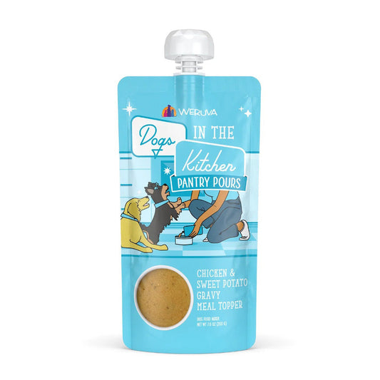 Weruva Dogs in the Kitchen Pantry Pours Chicken and Sweet Potato Gravy Meal Topper 7oz pouch
