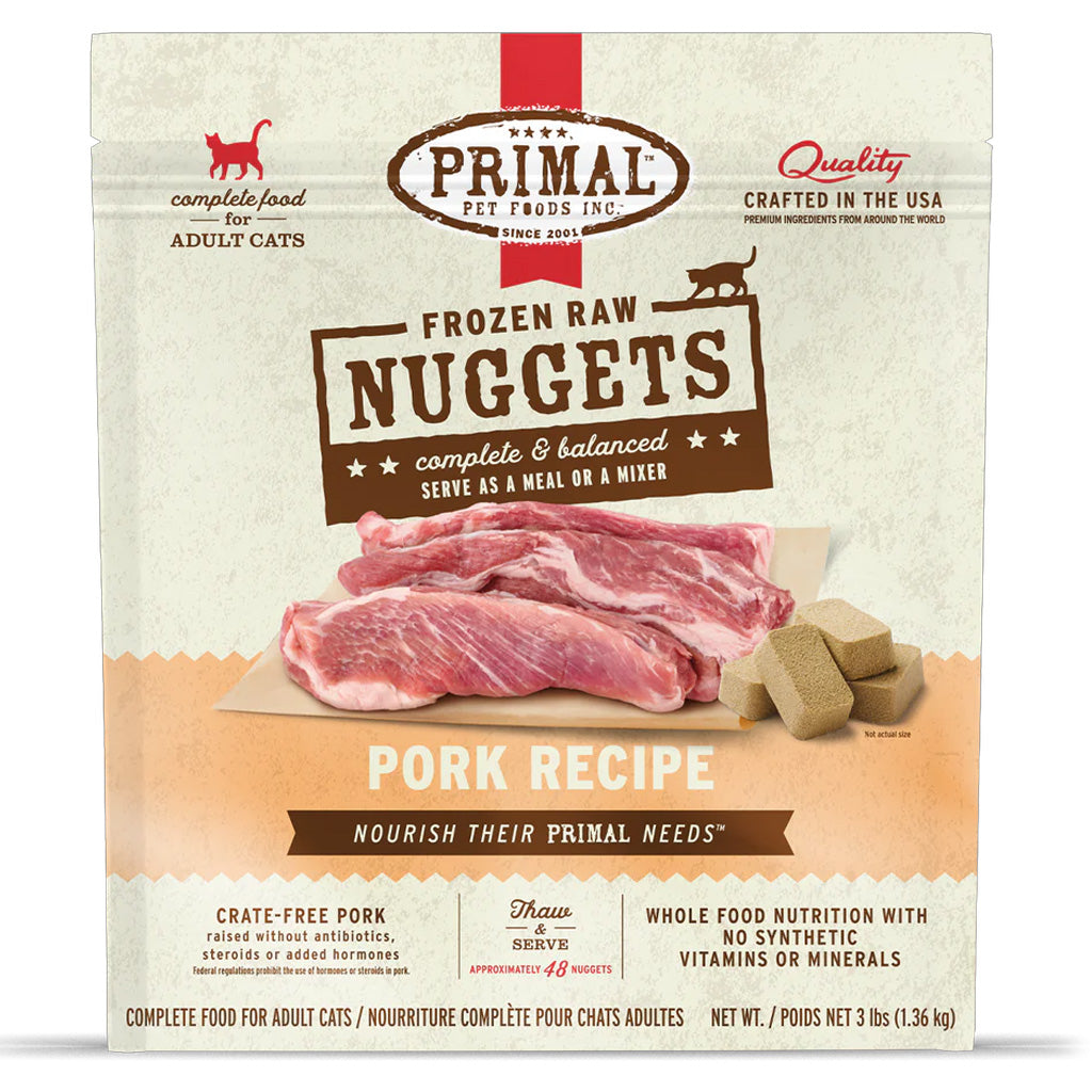 *Pork Frozen Raw Cat Food 3lb