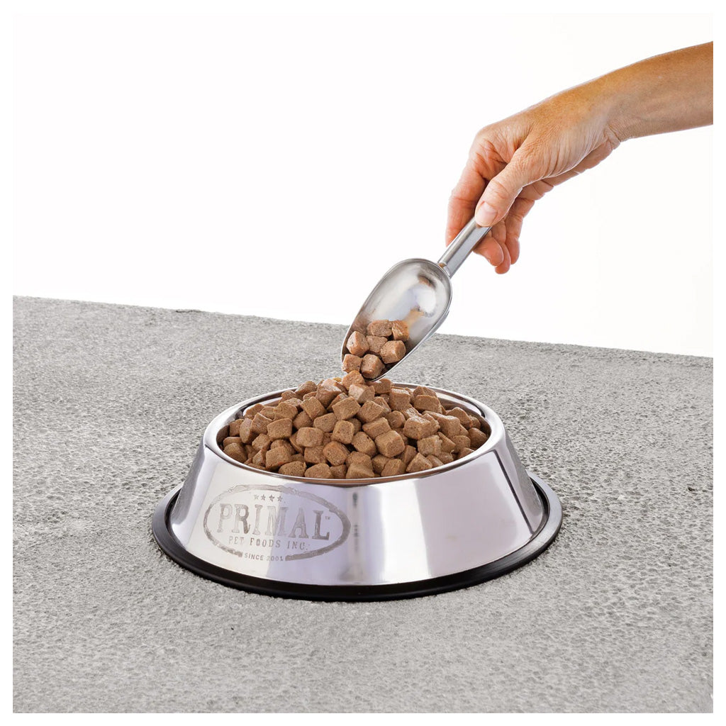 Beef Pronto Frozen Raw for Dogs 4lb in a bowl.