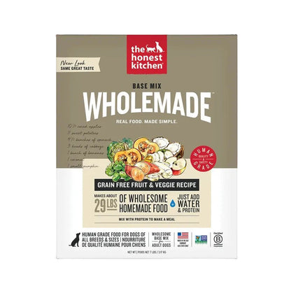 The Honest Kitchen Wholemade Base Mix grain free fruit and veggie recipe 7lb box