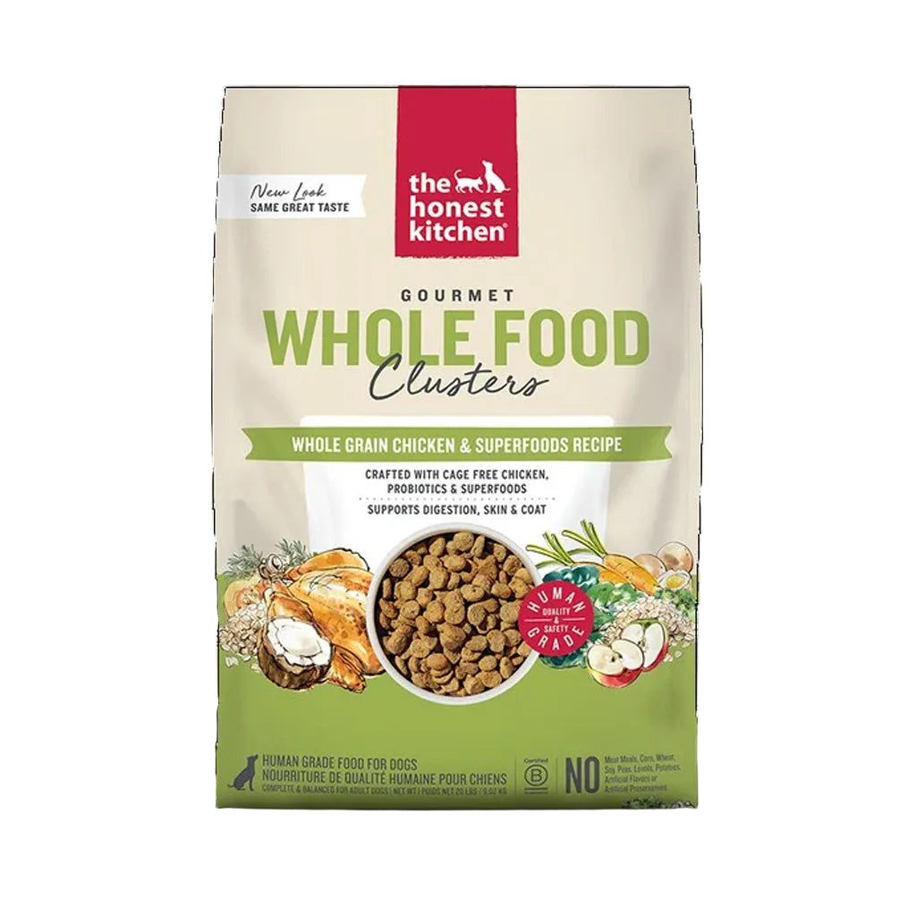 The Honest Kitchen Whole Food Clusters whole grain chiceken and superfoods recipe 20lb bag