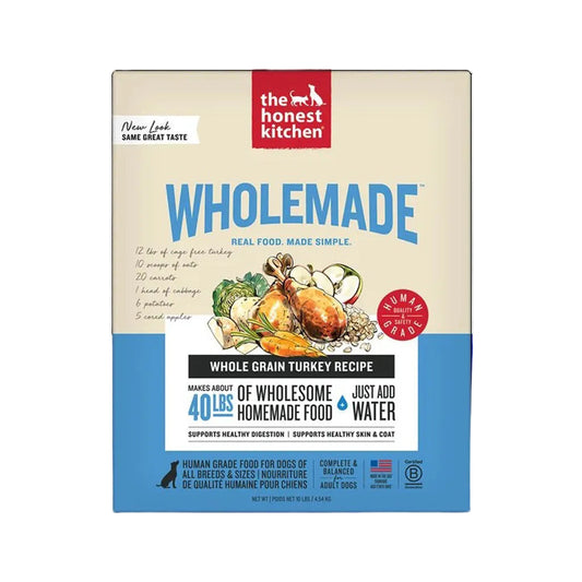 The Honest Kitchen Wholemade whole grain turkey recipe 10lb box