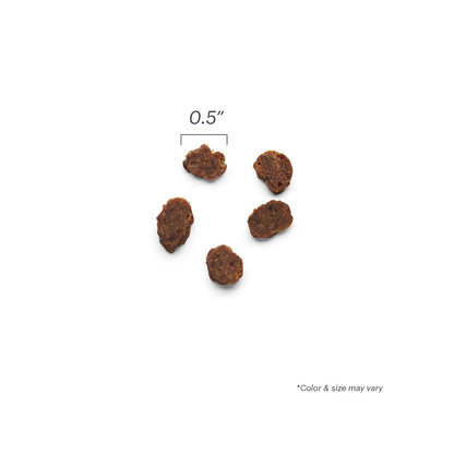 Meaty Littles Beef and Salmon measurements. 