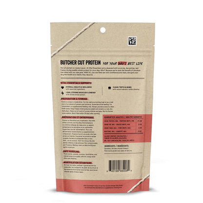 Freeze-dried Chicken Breast Treats for Dogs back of bag 