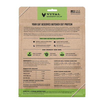 *Rabbit Mini Nibs Freeze-Dried for Cats 12oz