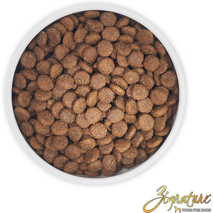 Duck Limited Ingredient Dry Dog Food in a bowl