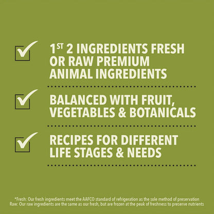 Balanced recipes for all life stages and needs. 
