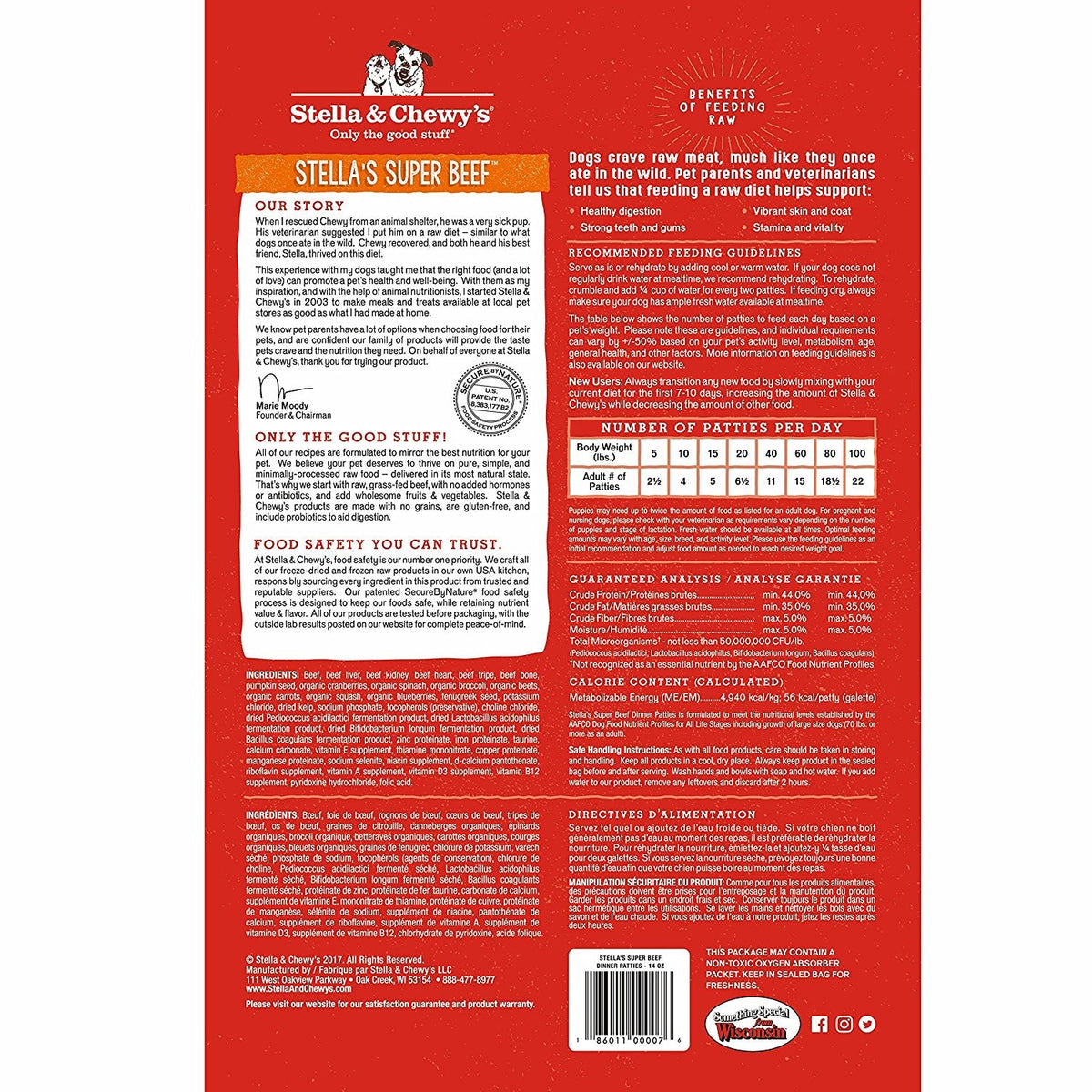 Freeze-dried Raw Dinner Patties Super Beef - Bancroft Pet Shop