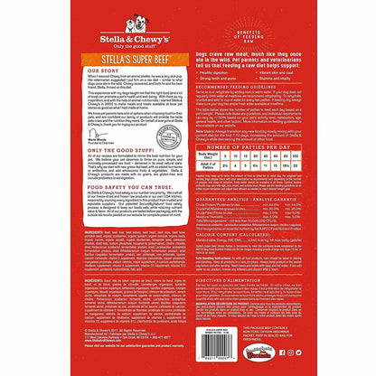 Freeze-dried Raw Dinner Patties Super Beef - Bancroft Pet Shop
