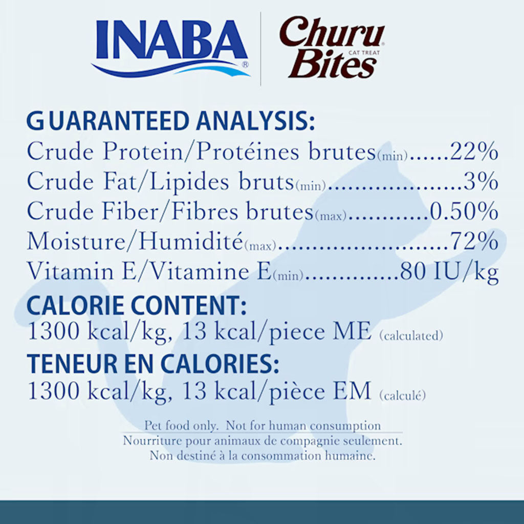 Churu Bites Chicken Wrapped Chicken 3 Pack guaranteed analysis.