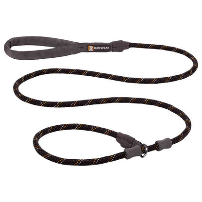 Just-a-Cinch Reflective Slip Leash 5ft- obsidian black 