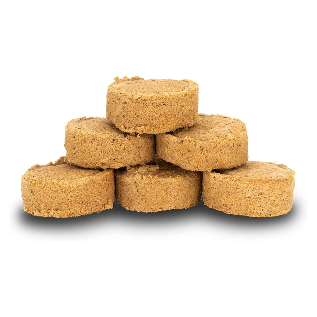 Chicken Batch Freeze-dried Raw loose patties.