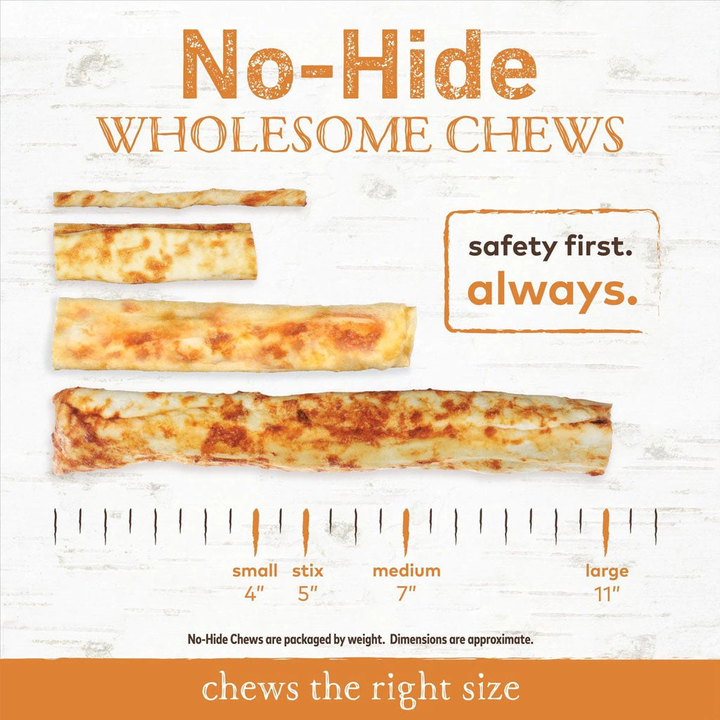 No-hide Chicken Chew measurements