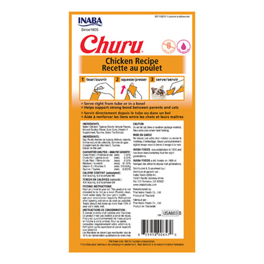 Churu Chicken 4 Pack back of package
