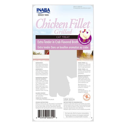 Extra Tender Chicken Fillet in Crab Broth 0.90oz back of package. 