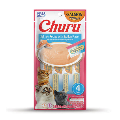 Churu Salmon with Scallop 4 Pack